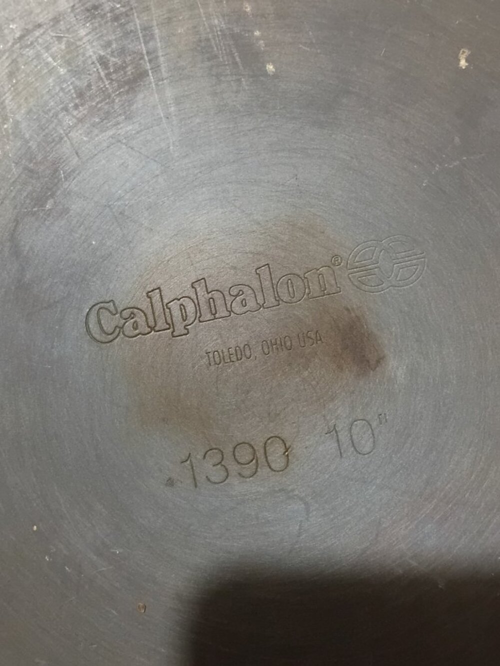 Vintage Calphalon 1390 10” Hard Anodized Non Stick Frying Pan Skillet USA - Picture 6 of 6